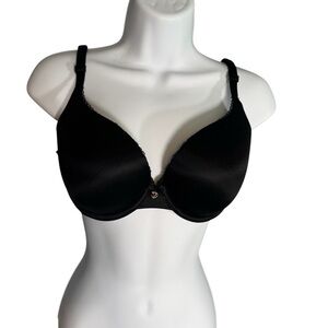 Victoria’s Secret 32DD Body by Victoria Perfect Shape Bra Black Padded Underwire